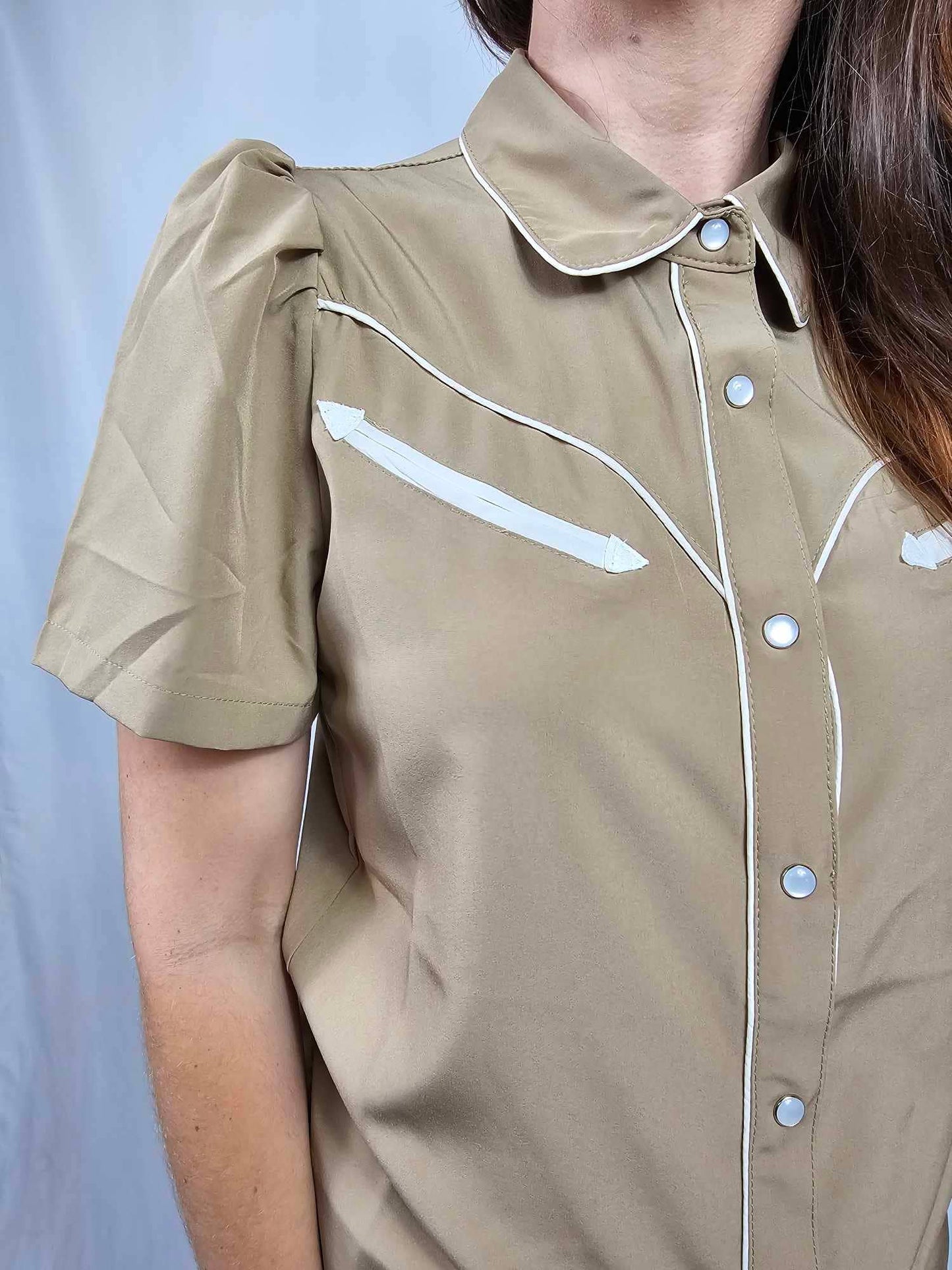 Tan Button Down Shirt