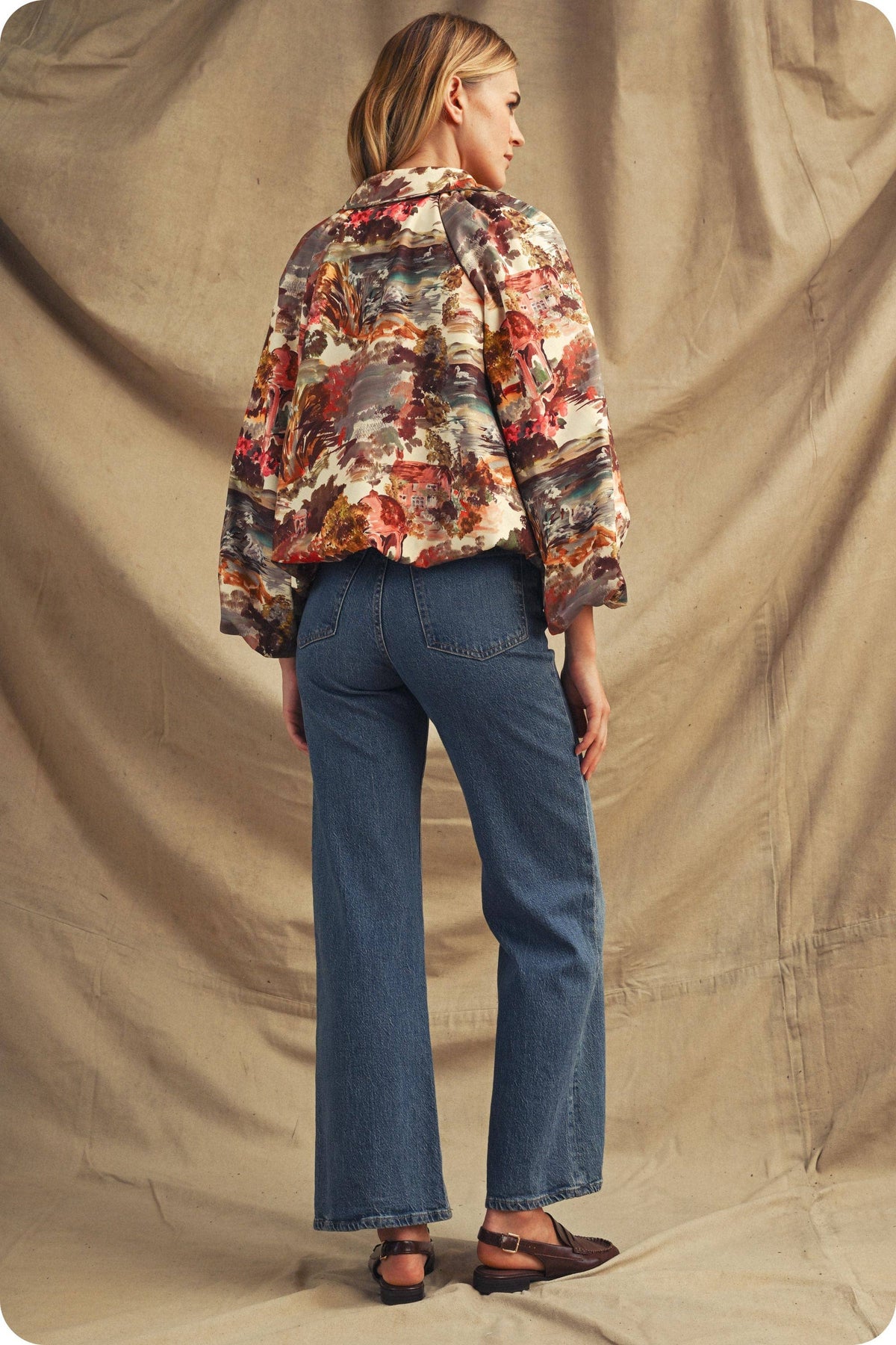 Cottage Garden Bubble Bomber Jacket