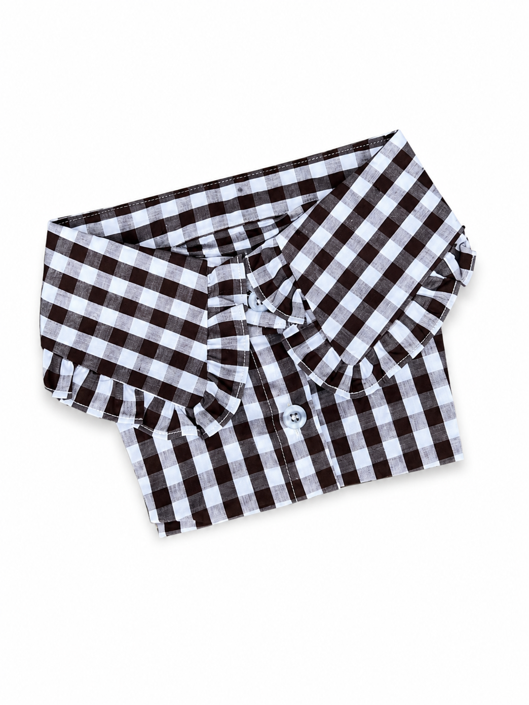 Black Gingham Collar
