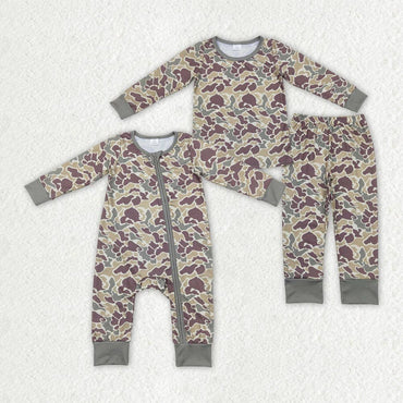 Boys Camo Bamboo Pajamas