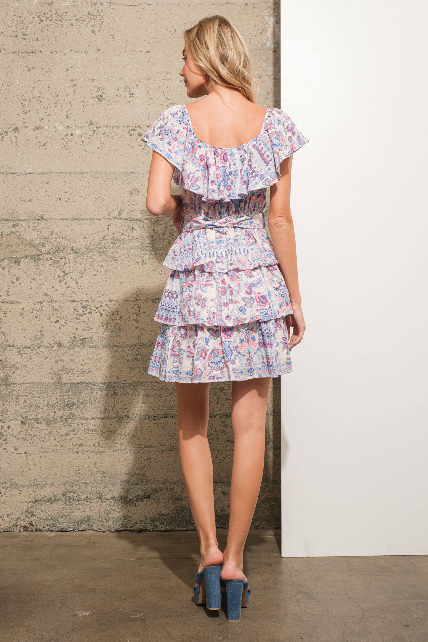 Ruffle Tiered Mini Dress