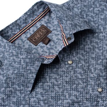 Bisley Western Shirt - Grey Dot