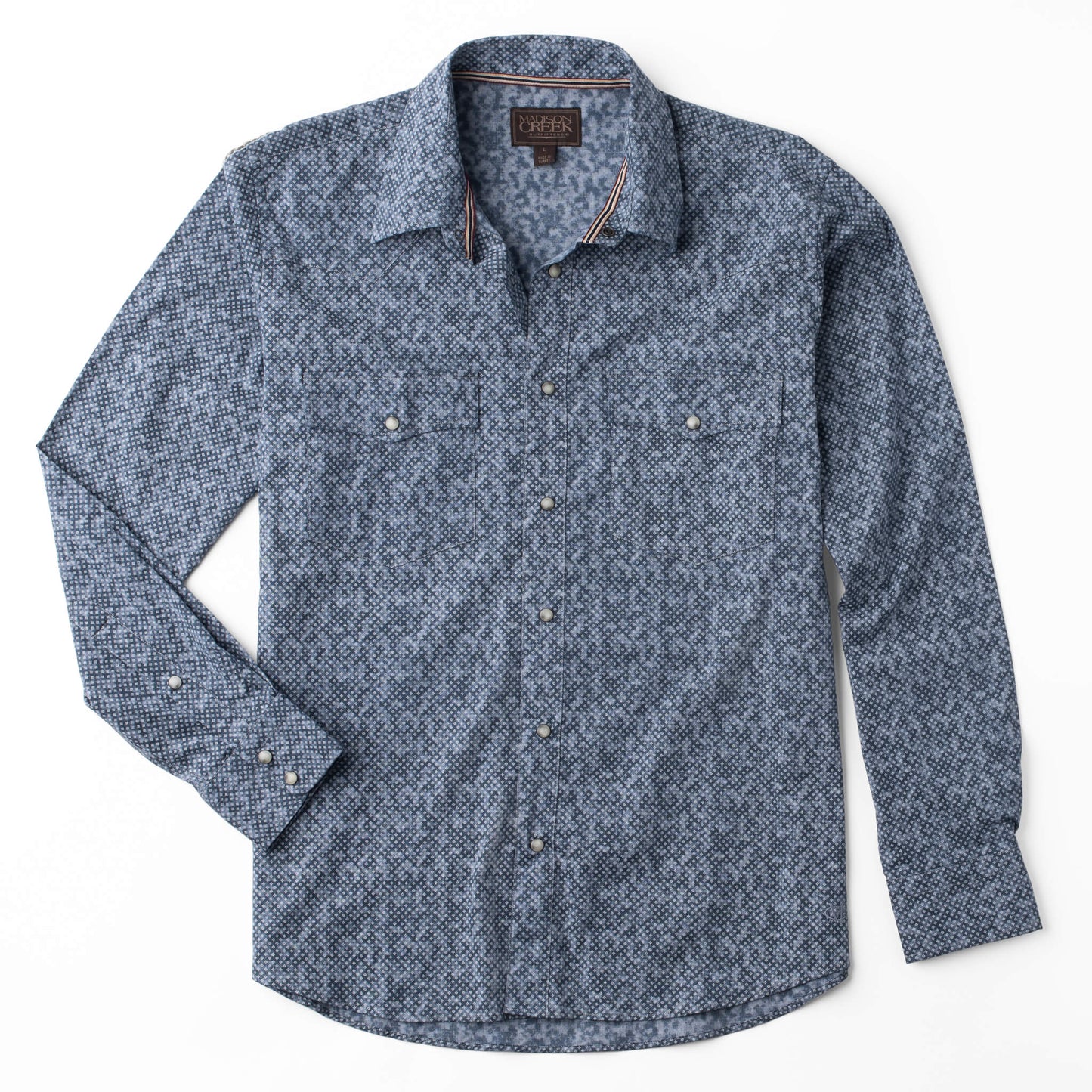 Bisley Western Shirt - Grey Dot