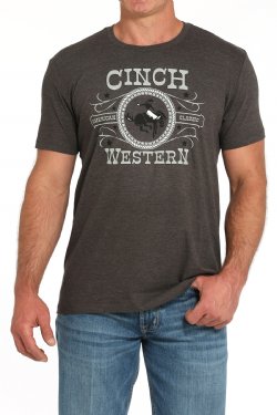 Cinch Charcoal Western Tee
