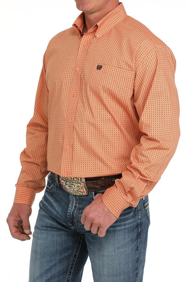 Cinch Coral Button-Down Western Shirt