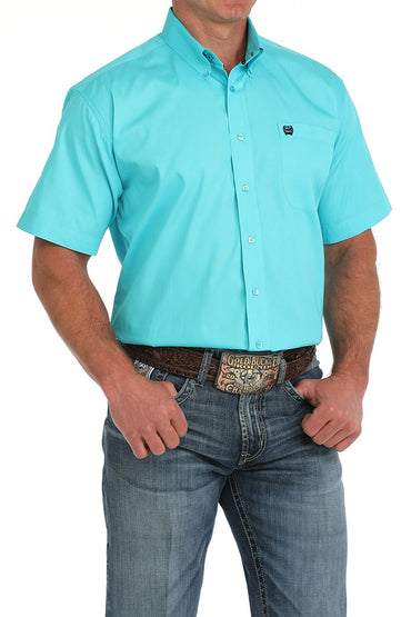 Cinch Turquoise Short Sleeve Western Shirt