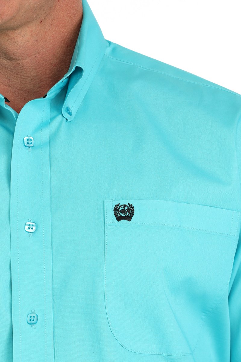 Cinch Turquoise Short Sleeve Western Shirt