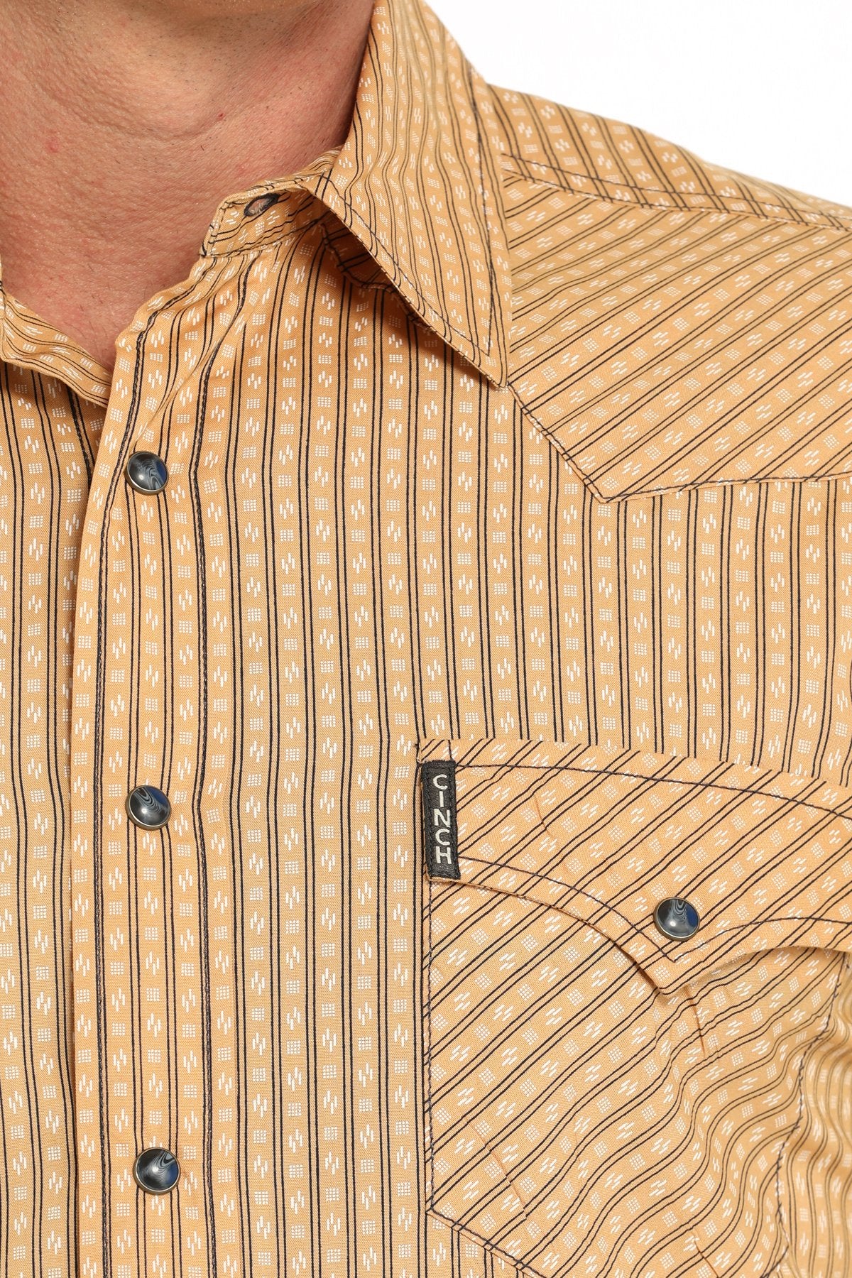 Cinch Modern Fit Stripe Snap Front Western Shirt