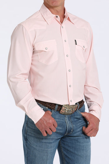 Cinch Modern Fit Pink Pattern Western Shirt