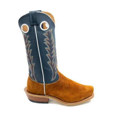 Fenoglio Red Brown Roughout Blue Bios Boots