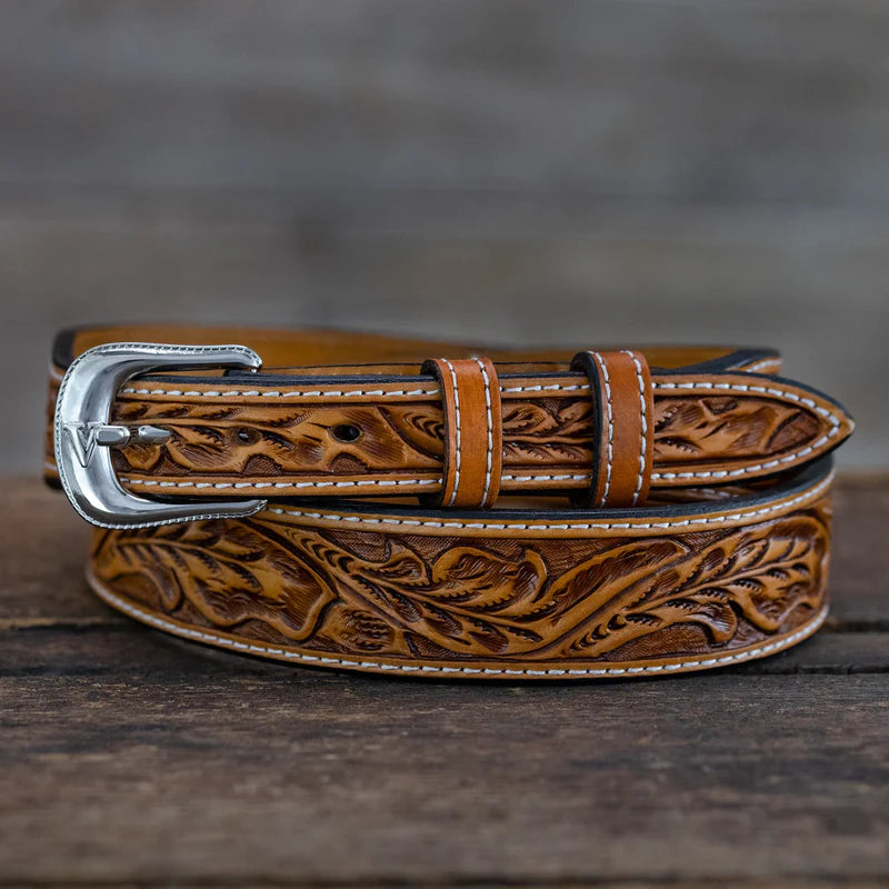 Vogt Silversmiths Russet Running Oak Leaf Taper Belt