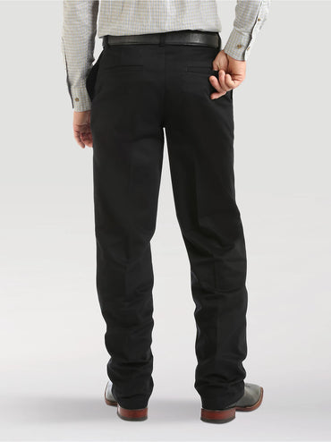 Wrangler Riata 1000096BK Casuals Flat Front Relaxed Fit Pants