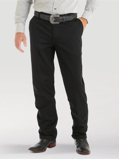 Wrangler Riata 1000096BK Casuals Flat Front Relaxed Fit Pants