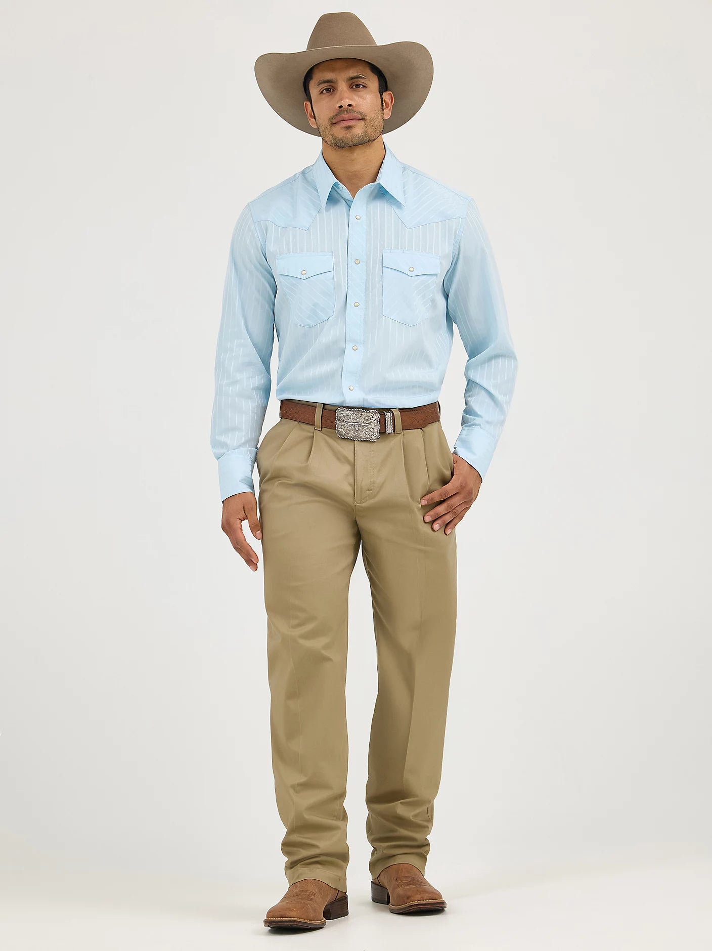 Wrangler Riata 1000097KH Casuals Pleated Front Relaxed Fit Pants
