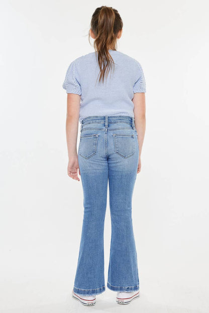 KanCan Aster Mid Rise Flare Kid Jeans