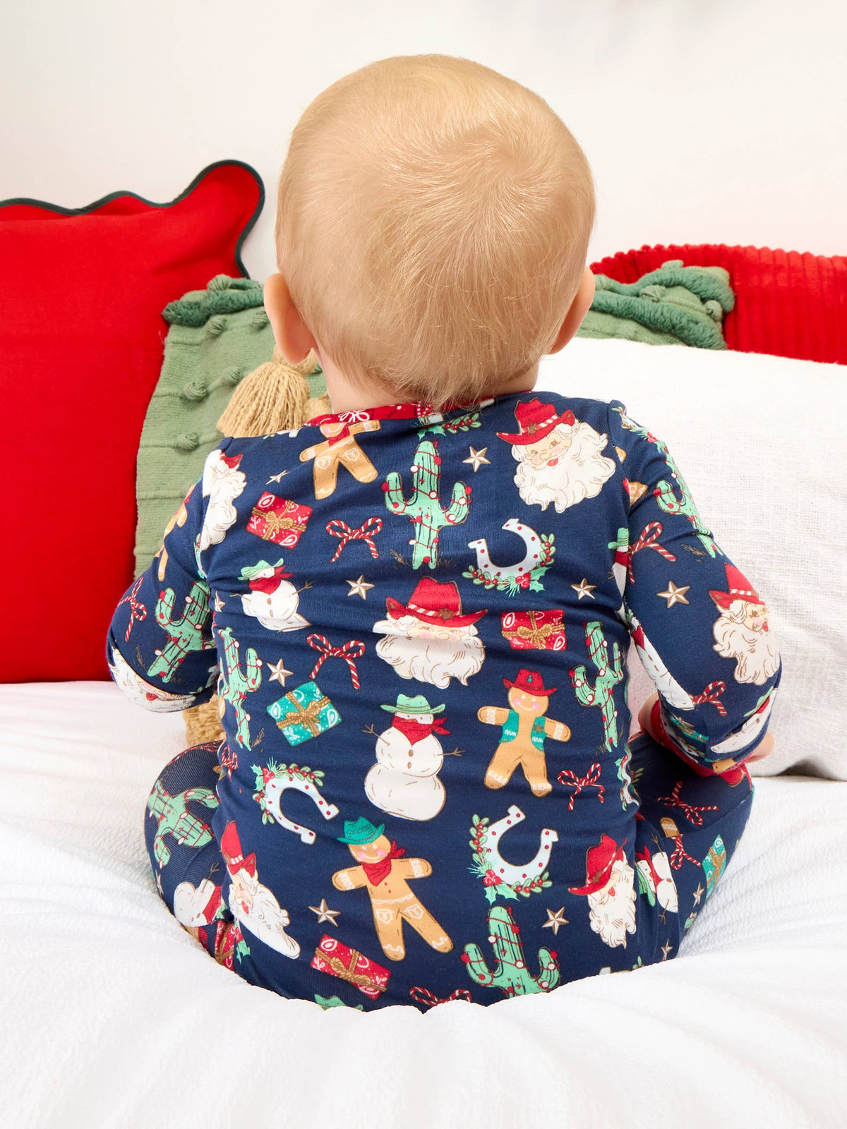 SoftSnooze™ Baby Santa Footie Pajamas