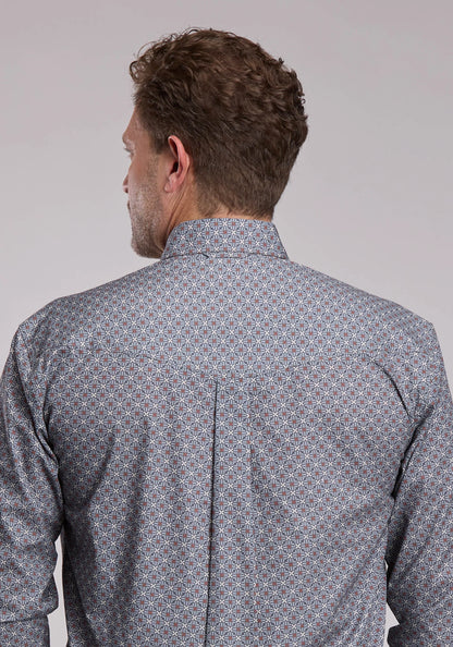 Roper Smoke Medallion Western Button Up Shirt