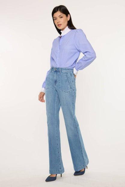 Prima High Rise Flare Trouser Style Jean
