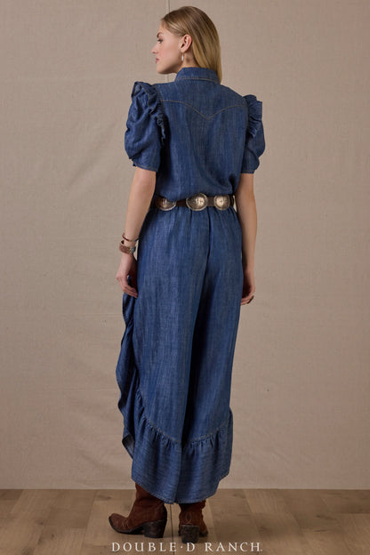 Double D Ranch Sweet Denim Blue Top