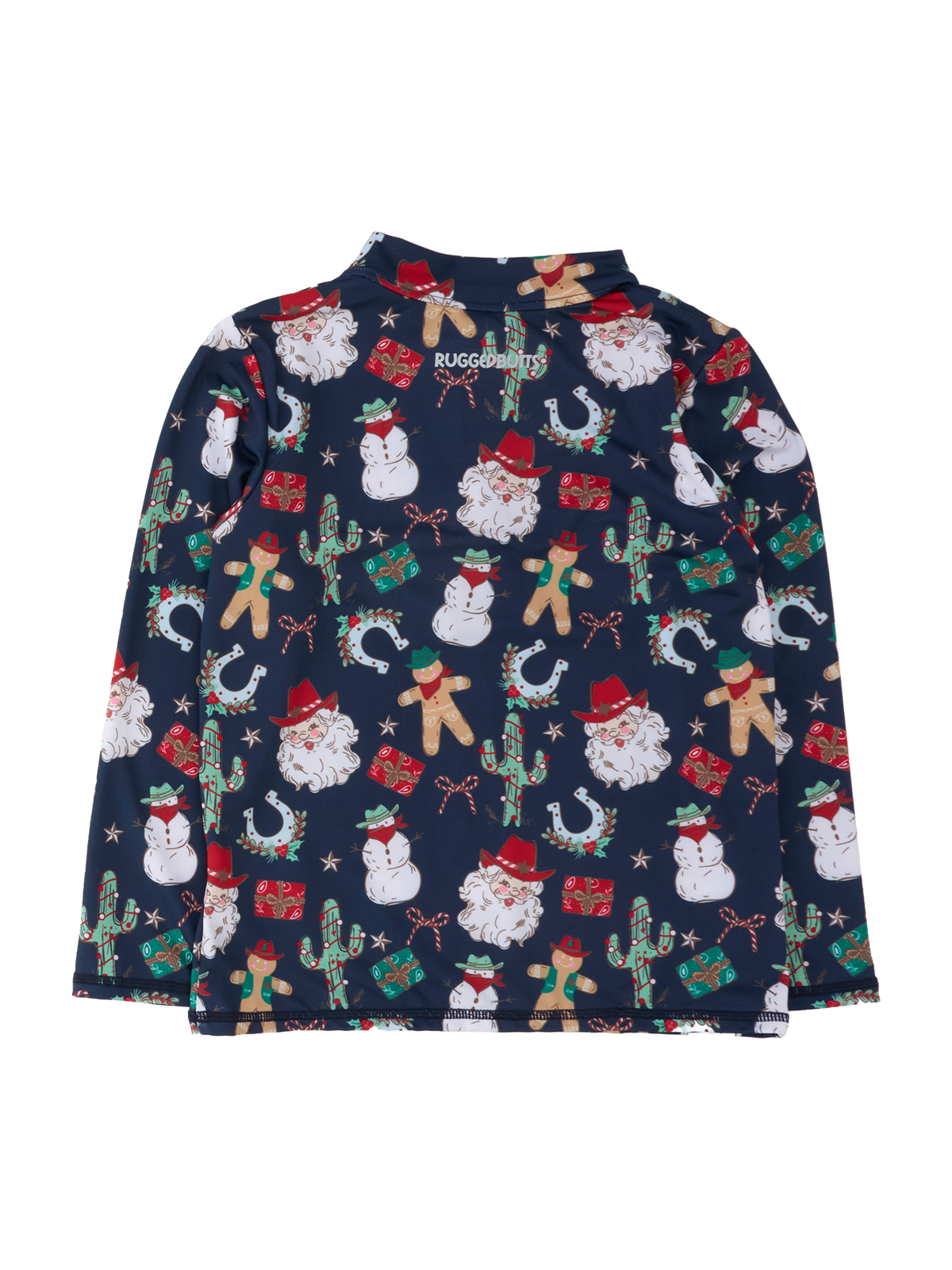 Boys Giddy Up Santa Quarter Zip