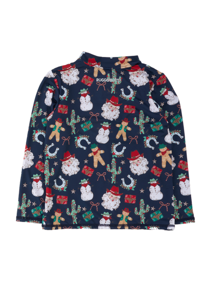 Boys Giddy Up Santa Quarter Zip