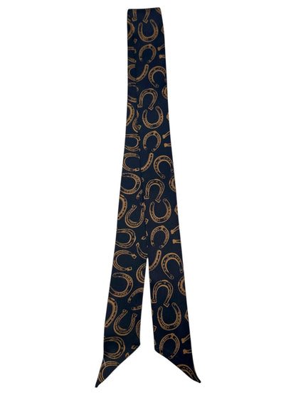 West & Co.Black Silk Twilly Scarf