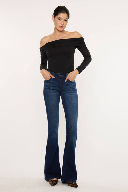 KanCan Trisha Mid Rise Flare Jeans