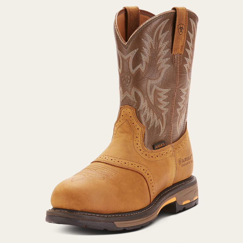 Ariat Aged Bark WorkHog Pull-on Composite Toe Work Boots