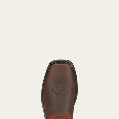 Ariat Dark Earth WorkHog Wide Square Toe Work Boot