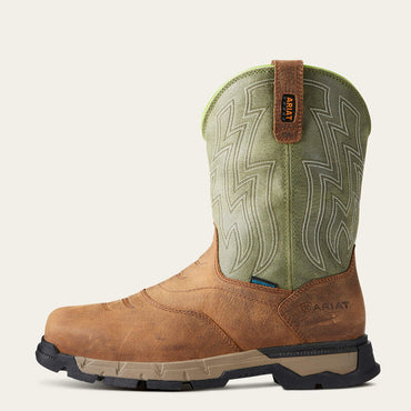 Ariat Rye Brown Rebar Flex Western Waterproof Composite Toe Work Boots