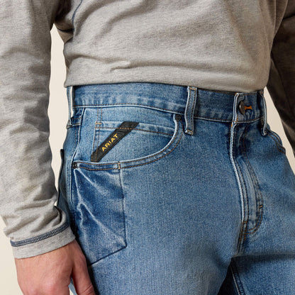 Ariat Rebar M4 DuraStretch Basic Boot Cut Blue Haze Jeans