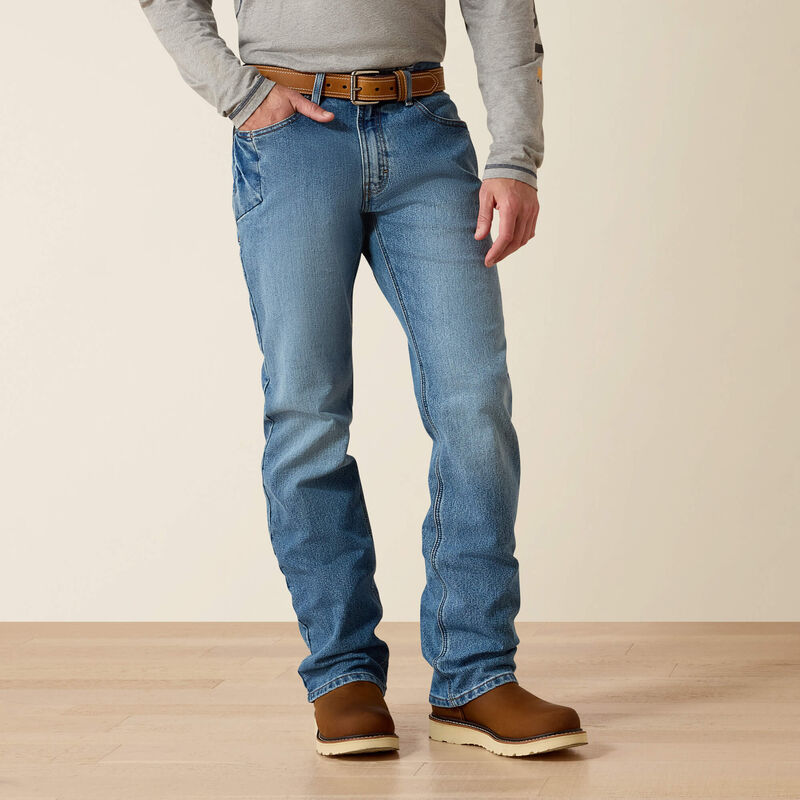 Ariat Rebar M4 DuraStretch Basic Boot Cut Blue Haze Jeans