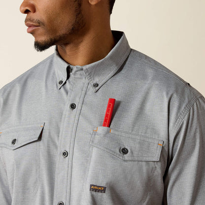 Ariat Charcoal Heather Rebar Made Tough VentTEK DuraStretch Work Shirt