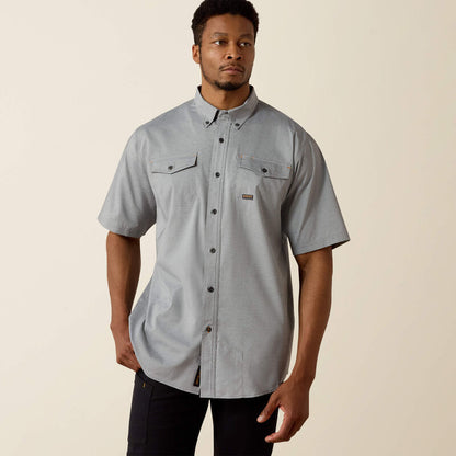 Ariat Charcoal Heather Rebar Made Tough VentTEK DuraStretch Work Shirt