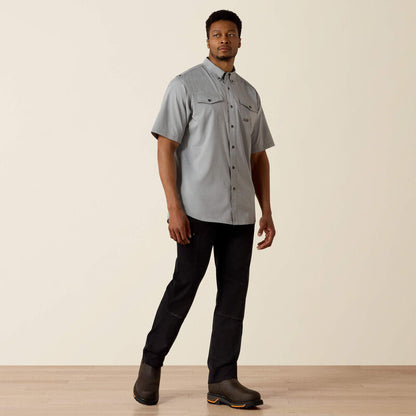Ariat Charcoal Heather Rebar Made Tough VentTEK DuraStretch Work Shirt