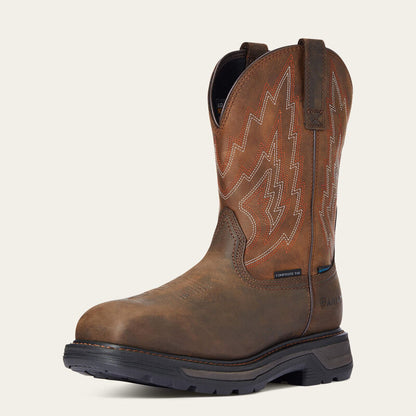 Ariat Dark Brown Big Rig Waterproof Composite Toe Work Boots
