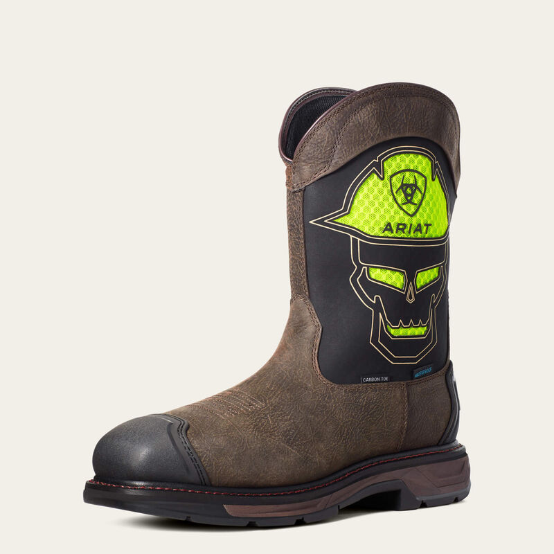 Ariat Iron Coffee WorkHog XT VentTEK Bold Waterproof Carbon Toe Work Boots
