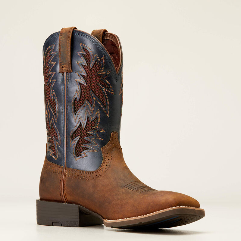 Ariat Bar Top Brown Sport Cool VentTek Cowboy Boots