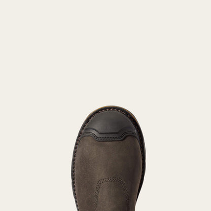 Ariat Iron Coffee Stump Jumper Pull-On Waterproof Composite Toe Work Boots