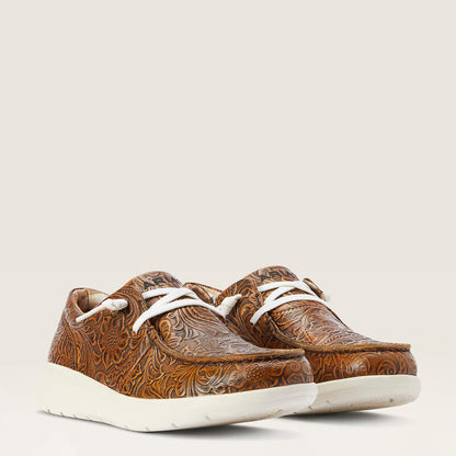 Ariat Brown Floral Emboss Hilo Shoes