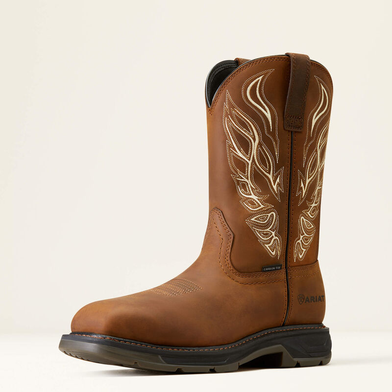 Ariat Distressed Brown WorkHog XT Phoenix Carbon Toe Work Boots