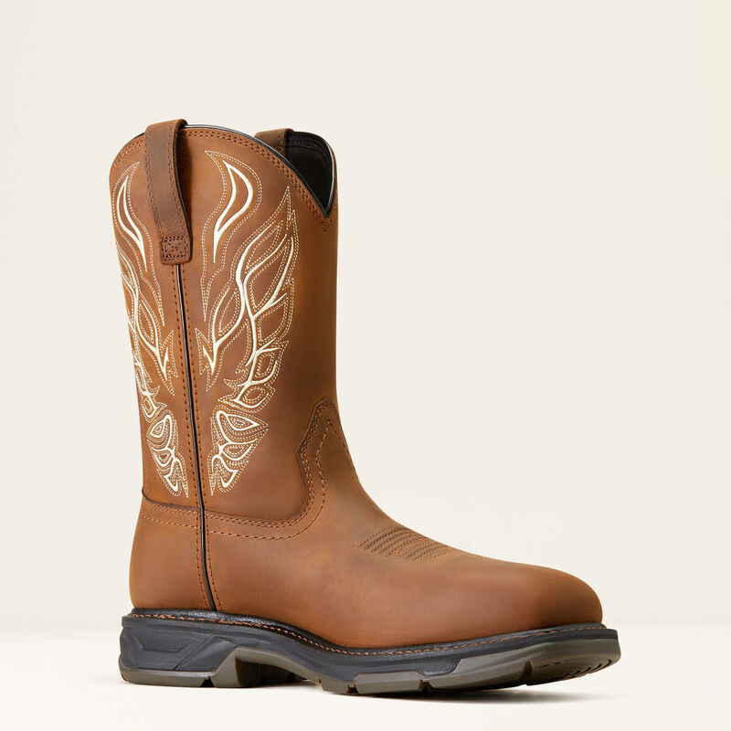 Ariat Distressed Brown WorkHog XT Phoenix Carbon Toe Work Boots