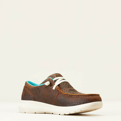 Ariat Brown Blanket Emboss Hilo Shoes