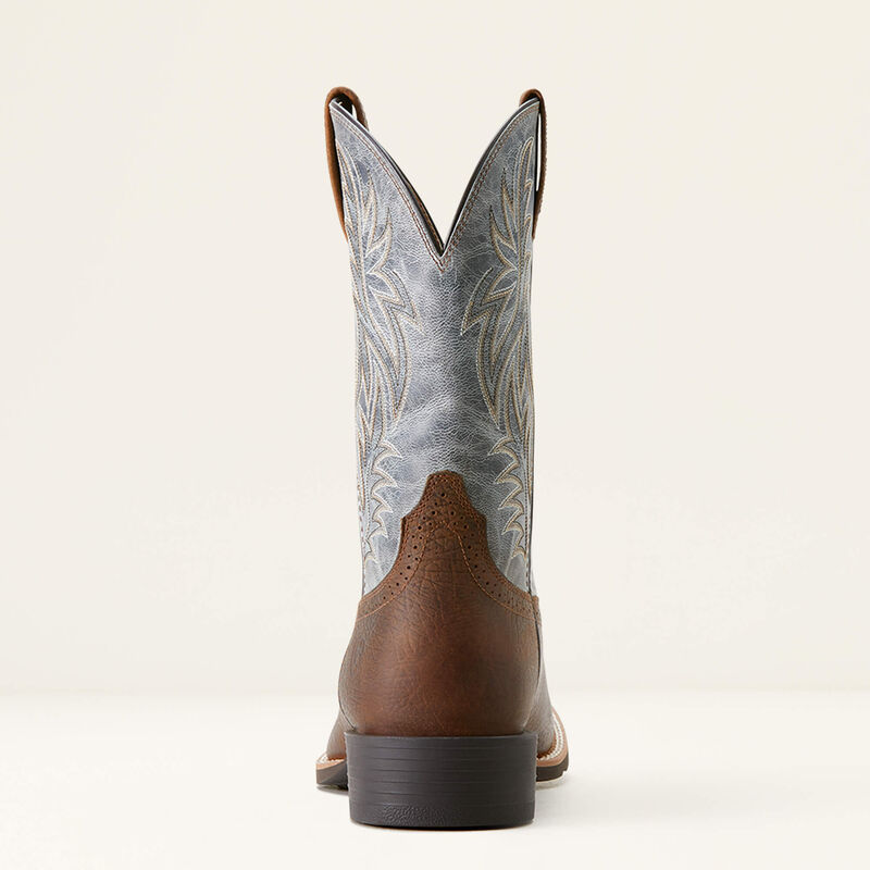Ariat Earth/Glacier Blue Sport Wide Square Toe Cowboy Boots