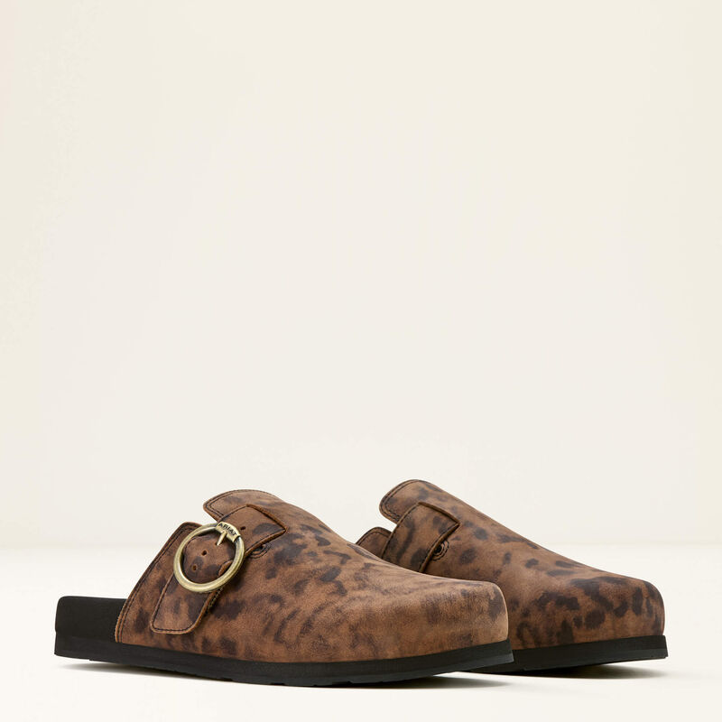 Ariat Leopard Suede Country Mule