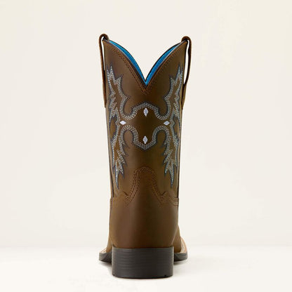 Ariat Distressed Brown Tombstone Wide Square Toe Western Boots