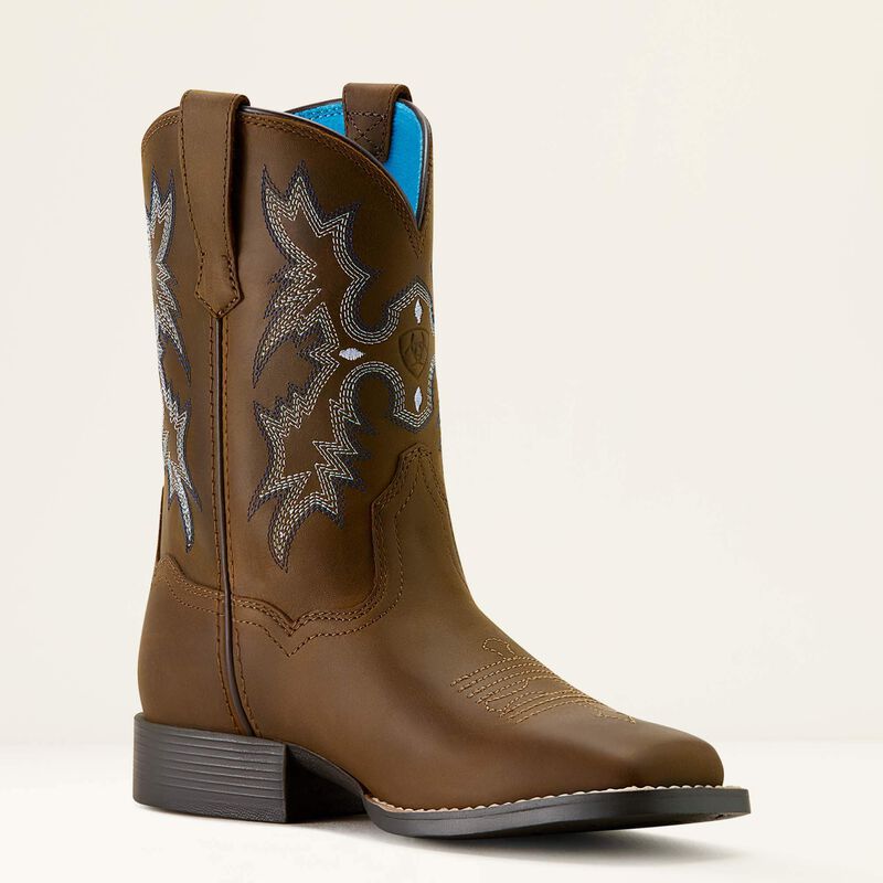 Ariat Distressed Brown Tombstone Wide Square Toe Western Boots