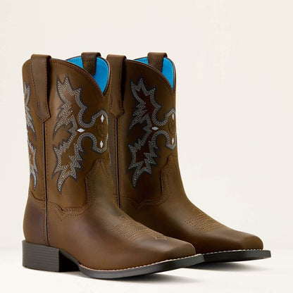Ariat Distressed Brown Tombstone Wide Square Toe Western Boots