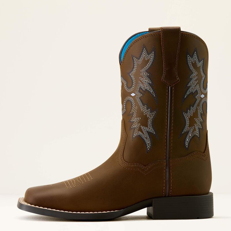 Ariat Distressed Brown Tombstone Wide Square Toe Western Boots