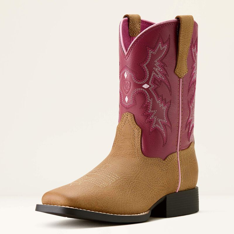 Ariat Cottage Rosebud Tombstone Wide Square Toe Western Boots